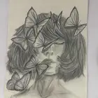 رسمة يد بالرصاص