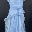فستان سماوي مقاس2مناسب لوزن 45حتى49