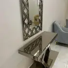 House hold item- Mirror console  mattress  sofa chairs