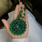 سبحة فاتوران زمردي شفاف ( يغلف مع الوقت )