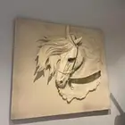 لوحه حصان كان سعره با1500و الآن سعره با 1000ريال