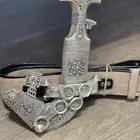 خنجر فضة نقش كامل