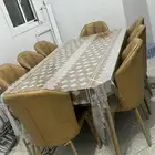 سفره طعام كراسي شبه الجديد مستعمله خفيف