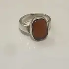 خاتم عقيق يامني   خاتم دو نجفي