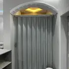 ابواب بلاستيك أكورديون وجلد