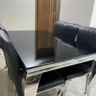 طاولة طعام زجاج ل 6 اشخاص