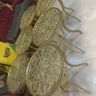 طاولات ذهبية جديدة طقم كامل