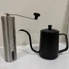 مطحنه يدويه للقهوة مع ابريق تسخين
