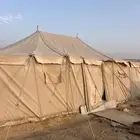 خيمة وارد ماجد القحطاني فيها بعض الشقوق و الرقع وهي من داخل