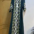 جلابية رمضانية عيد صيفية خضراء لارج