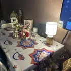 طاولة طعام من أيكيا   كراسي   وسادات   مفرش - فقط 500 ريال