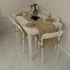طاولة طعام ايكيا 4 كراسي نظيفه للبيع