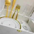بوكس بيج لطقم ليلة الزواج   كاسين وصحن وشوكتين وسكين   جديد