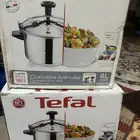 طقم قدور ضغط 6 و8 تيفال فرنسي أصلي جديدة بكراتينها لم تستخدم