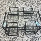 طاولة حديد مع طاولات صغيرة للخدمه نظيفة جدا