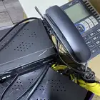 تلفون ومودم وثلاث رسيفرات