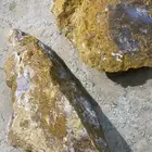 حجر به ذهب وحجر كريم الكالسدوني الأزرق