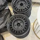 للبيع 4 جنوط حديد مقاس 15 و 4 طيس النترا 2017
