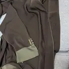 عبايه سوده واكمامه. زيتي. جديده. مقاس 60