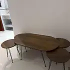 طاوله خدمه و 4 طاولات صغيره