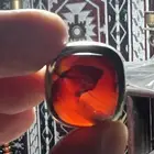 خاتم عقيق يمني مصور مزعفر