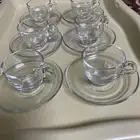 كاسات مع صحون