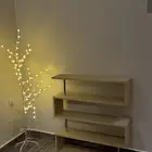 رفوف خشب ايكيا نظيفه