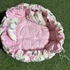 سياره و مشايه و مفرش أطفال له ربط و مخدتين ب 50 ريال