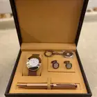 للبيع ب40 طقم بوكس رجآلي ساعة مع قلم وكبك ..