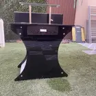 طالولة كمبيوتر شخصي قزاز اسود نطيفه