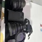 كاميره مع عدساتها