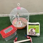 قفص وحضانة طيور و نشارة خشب