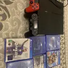 سوني فور معه شريط فيفا 2023 وماين كرفت وروكت ليق وgust و2يد