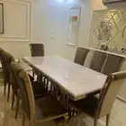 طاولة طعام 8 كراسي شبه جديدة