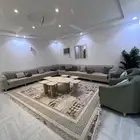 كنب مع طولات مع المفرش