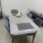 طاوله طعام ايكيا شبه جديده - 6 كراسي