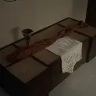 كنب مجلس بني وطاولة