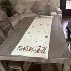 طاولة طعام مستعمله 8 كراسي 2فيهم خدوش بسيطه و6جيدين