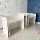 مكاتب عمل بيضاء روعة