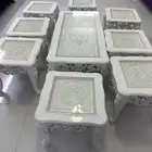 طقمين طاوله 2 كبير و 8 خدمه لا يوجد عيوب حاله جيده جدا