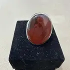 خاتم عقيق يماني حبه كبير وراهيه الصياغه ( غلام )