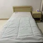 سرير نفر بدون مرتبه مع كوميدا و دولاب