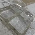 صحن تقديم مقسم بغطاء فخم