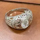 خاتم فضه إيطالي راقي وفاخر عيار 925 بفص زركون