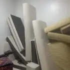 مجلسين كنب واحد شبه جديد الابيض والثاني مستعمل قليل