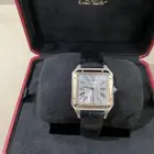 ساعة كارتير سانتوس ذهب واستيل سير جلد كالجديدة بسعر مخفض