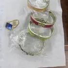 أساور وخواتم ملونه