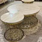 طاولات رخام وستيل جديده ونظيفه