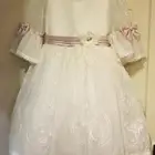فستان بناتي فخم أبيض