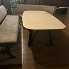 طاولة طعام 2 5 متر مع كراسيها من ابيات